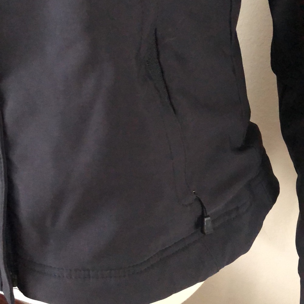 The north face black fleece lined fitted zipper pockets jacket - Picture 3 of 14